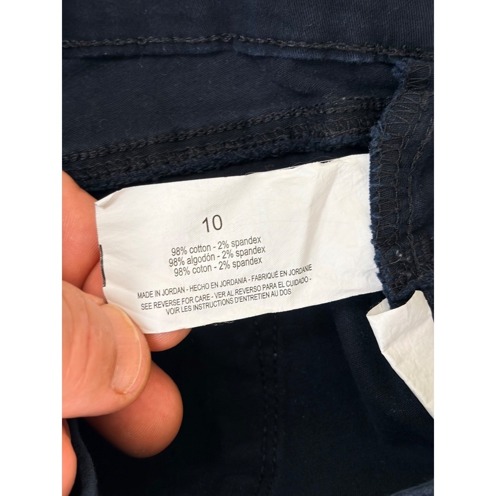 Nine West Pants Heidi Pull On Cropped Black Women's Size 10 - Picture 5 of 10